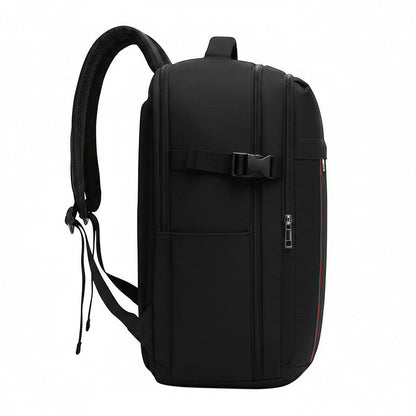 Sac à dos noir MoveLite MOTION avec sangles réglables, fermetures éclair robustes et design ergonomique