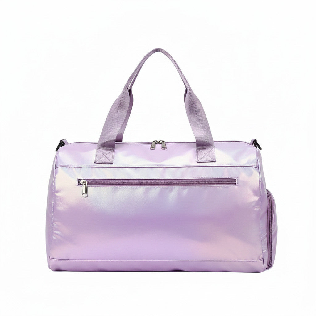Sac de voyage MoveLite INFINITY violet irisé avec poches zippées, idéal pour le sport ou les déplacements