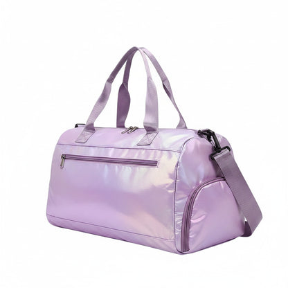 Sac de voyage MoveLite Infinity violet brillant avec bandoulière réglable et poches zippées pour le sport