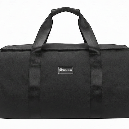 Sac de voyage noir MoveLite PIONEER avec poignées robustes et logo de la marque sur le devant