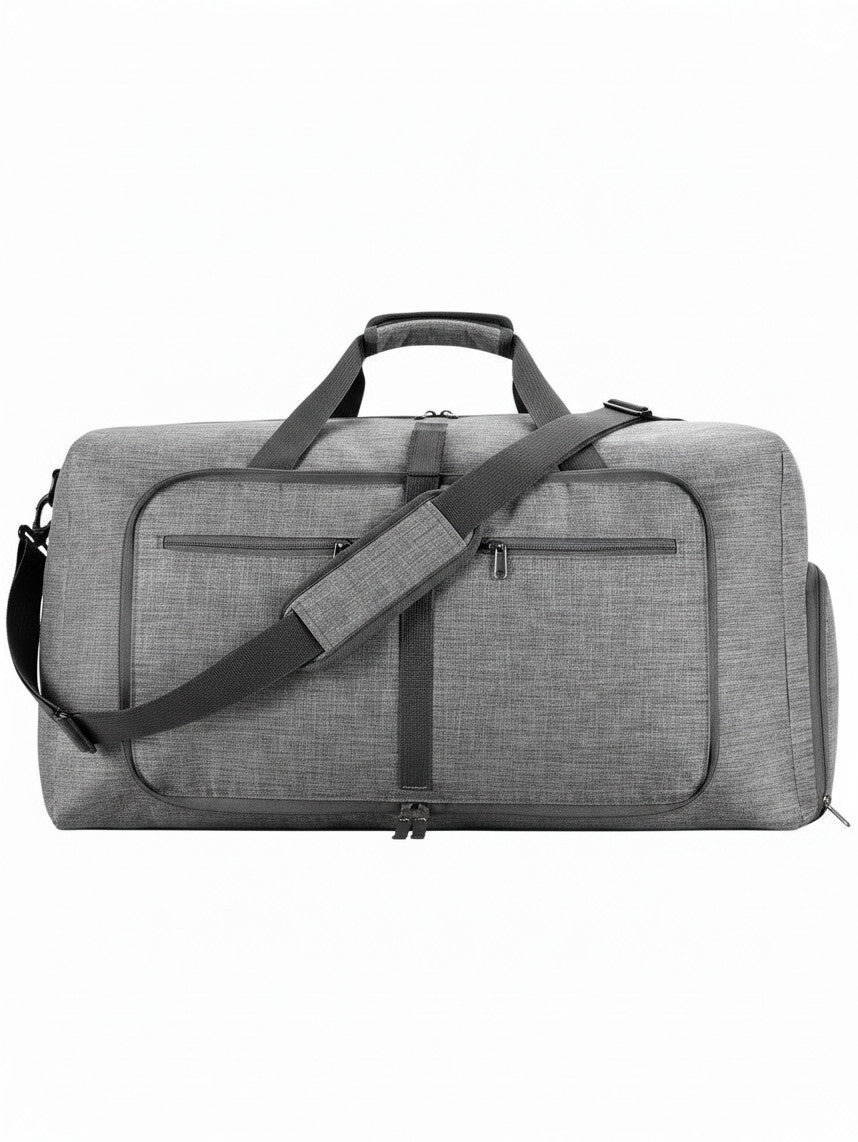 Sac de voyage MoveLite TITAN gris en tissu durable avec bandoulière réglable et multiples poches zippées