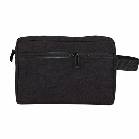 Trousse de voyage noire pour homme MoveLite avec fermeture éclair et poignée latérale pratique