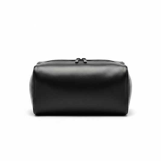 Trousse de voyage pour homme MoveLite noire en tissu résistant à l'eau avec fermeture zippée robuste